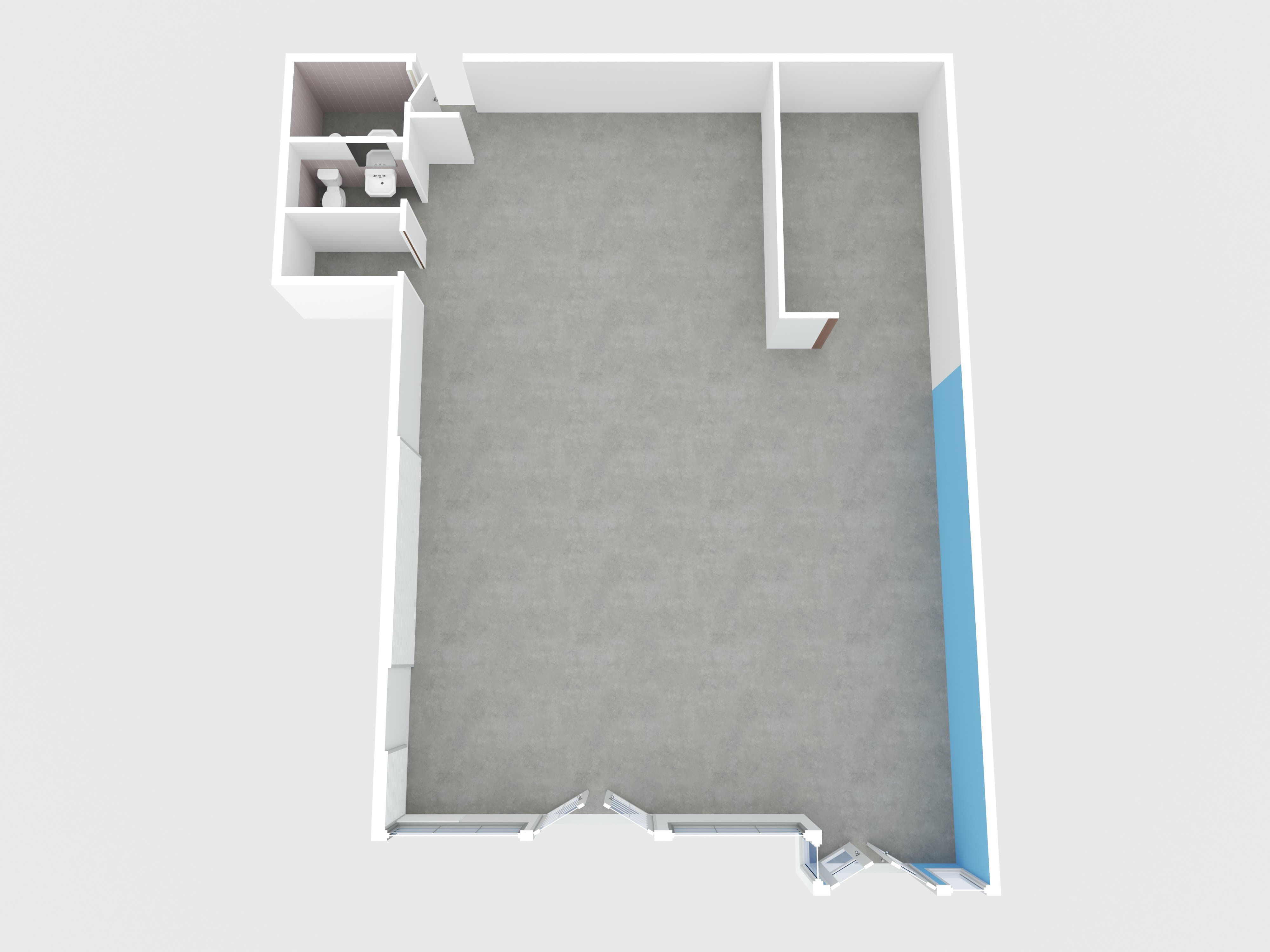 Planta 3D del local — 1051 Brumbaugh