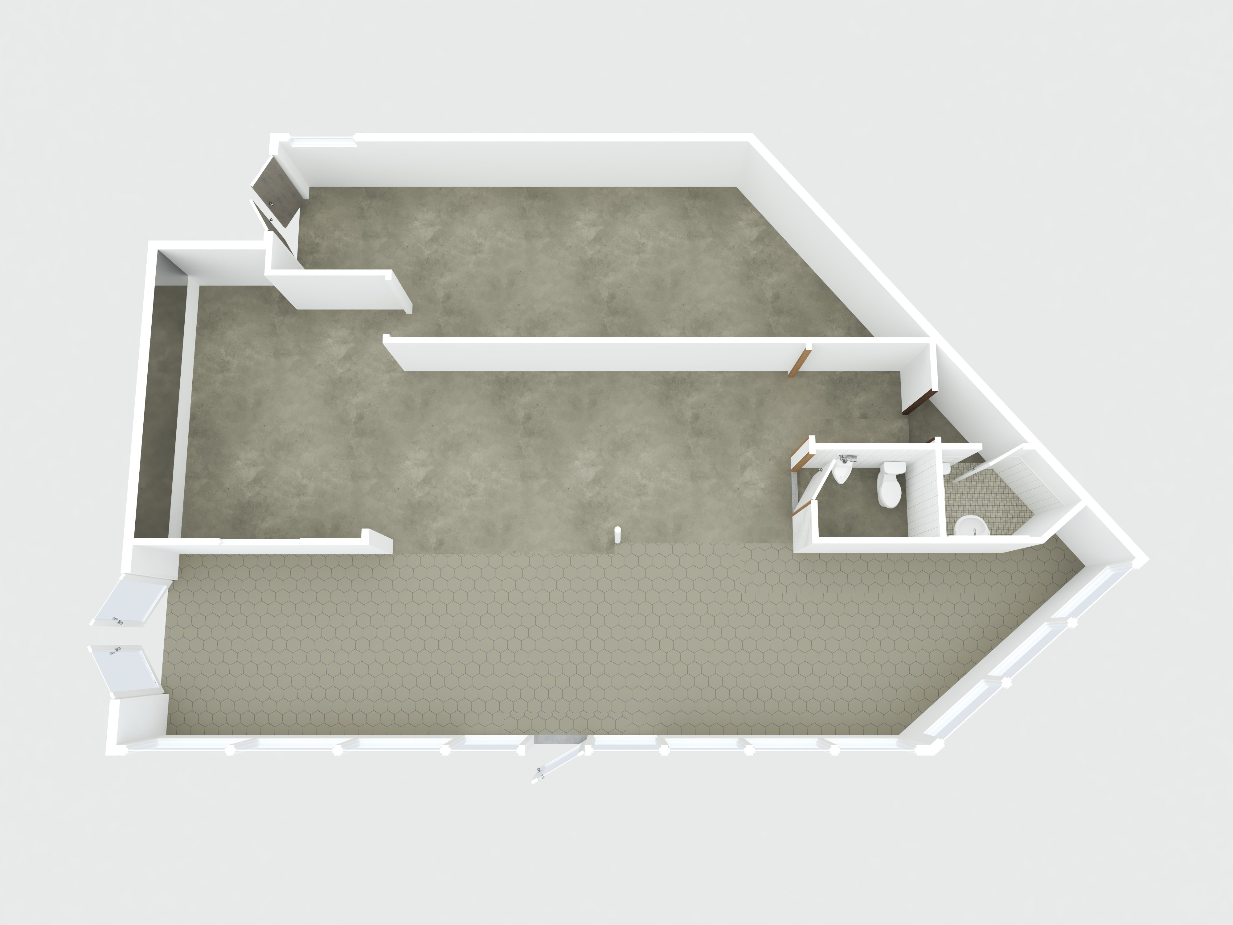 Planta 3D del local — 1053 Brumbaugh